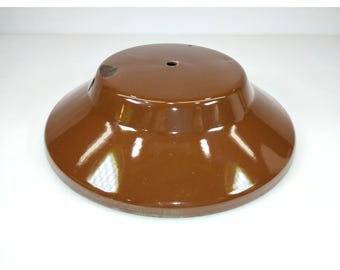 Ventilador Coleman 275 vintage de porcelana marrón con forma de linterna, de 8-1/4"