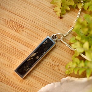 Dinosaur Tooth Necklace | Megalodon Rustic Pendant & Silver Chain | Handmade Jewellery Gift for Him or Her | Birthday | Graduation