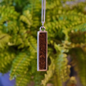 Fossil Necklace | T-Rex Bone Pendant & Silver Chain | Handmade Jewellery for Him or Her | Unique Gift Idea | Birthday | Anniversary