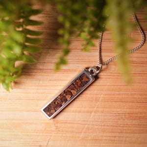 Dinosaur Bone Necklace | Triceratops Fossil Rustic Pendant | Unique Gift Idea | Handmade Jewellery For Him or Her | Birthday | Anniversary