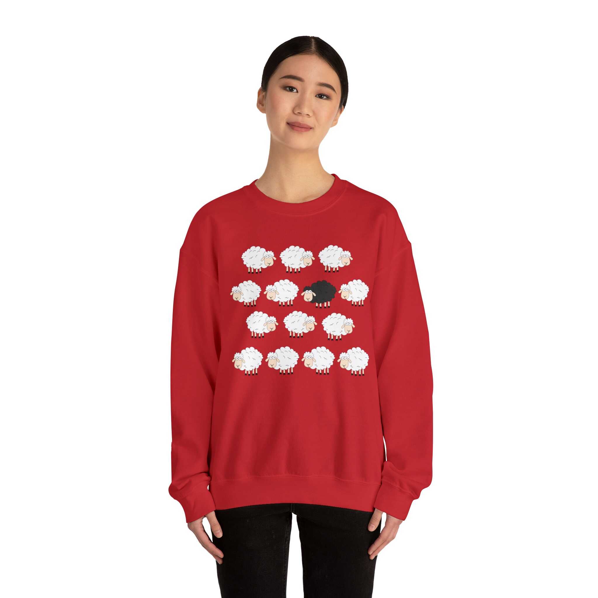 Lylia | Women's Cute Sheep Art Print Shirt