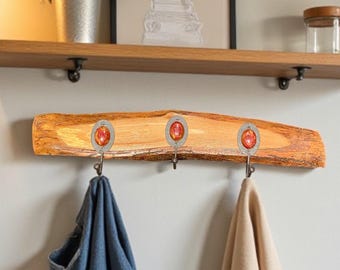 Live Edge Kleider-/Handtuchhalter