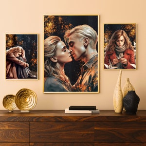 3er-SET Poster, digitaler Download, magisch inspirierte Wandbilder, 3 schöne Printables, Deko Hexen und Zauberer