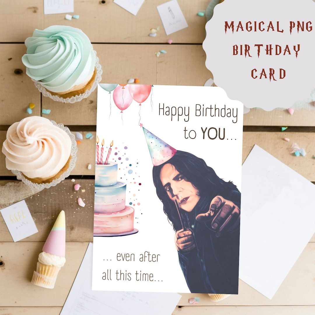 Printable Birthday Card Wizard Birthday, Funny Magical Greeting Card ...