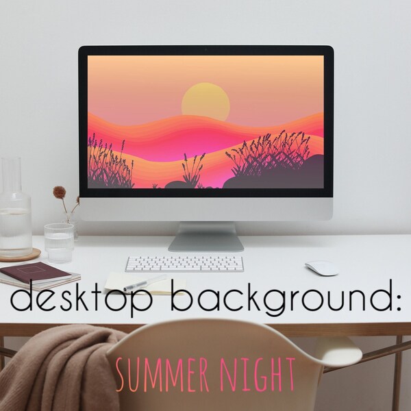 summer night desktop background