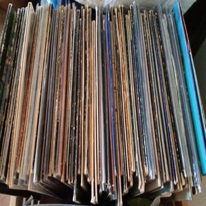 Mysterieus lot van 15 vintage pop- en rock-lp-vinylplaten uit de jaren 50 en 80 van de vorige eeuw G or Better