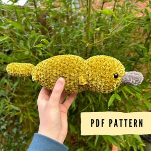 Low-sew Crochet Platypus Pattern pdf, Beginner Friendly, Amigurumi Pattern, Crochet Pattern, Plushie Pattern