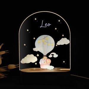 Benutzerdefinierte Baby-Nachtlicht mit ihrem Namen Geburtsdatum Baby Zimmer Dekor Nachttischlampe Taufe Geburtsgeschenk personalisierte Nachtlampe für Kind