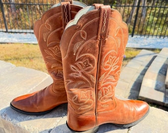 ARIAT Women's Leather Western Cowgirl Boots Russet Rebel
