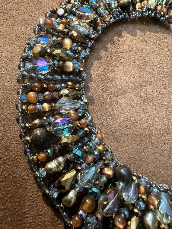 Talbots multicolor Fall choker statement necklace… - image 8