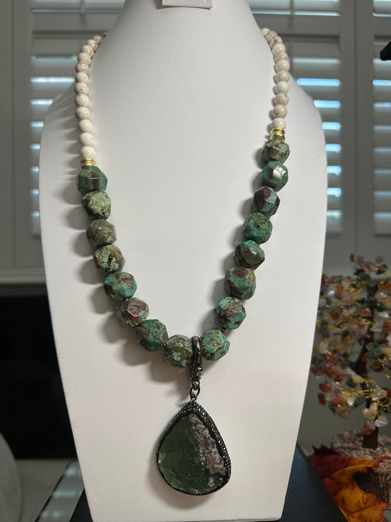 Love affect, statement, necklace, with removable … - image 1