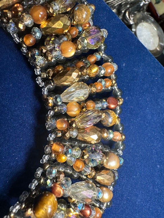 Talbots multicolor Fall choker statement necklace… - image 3