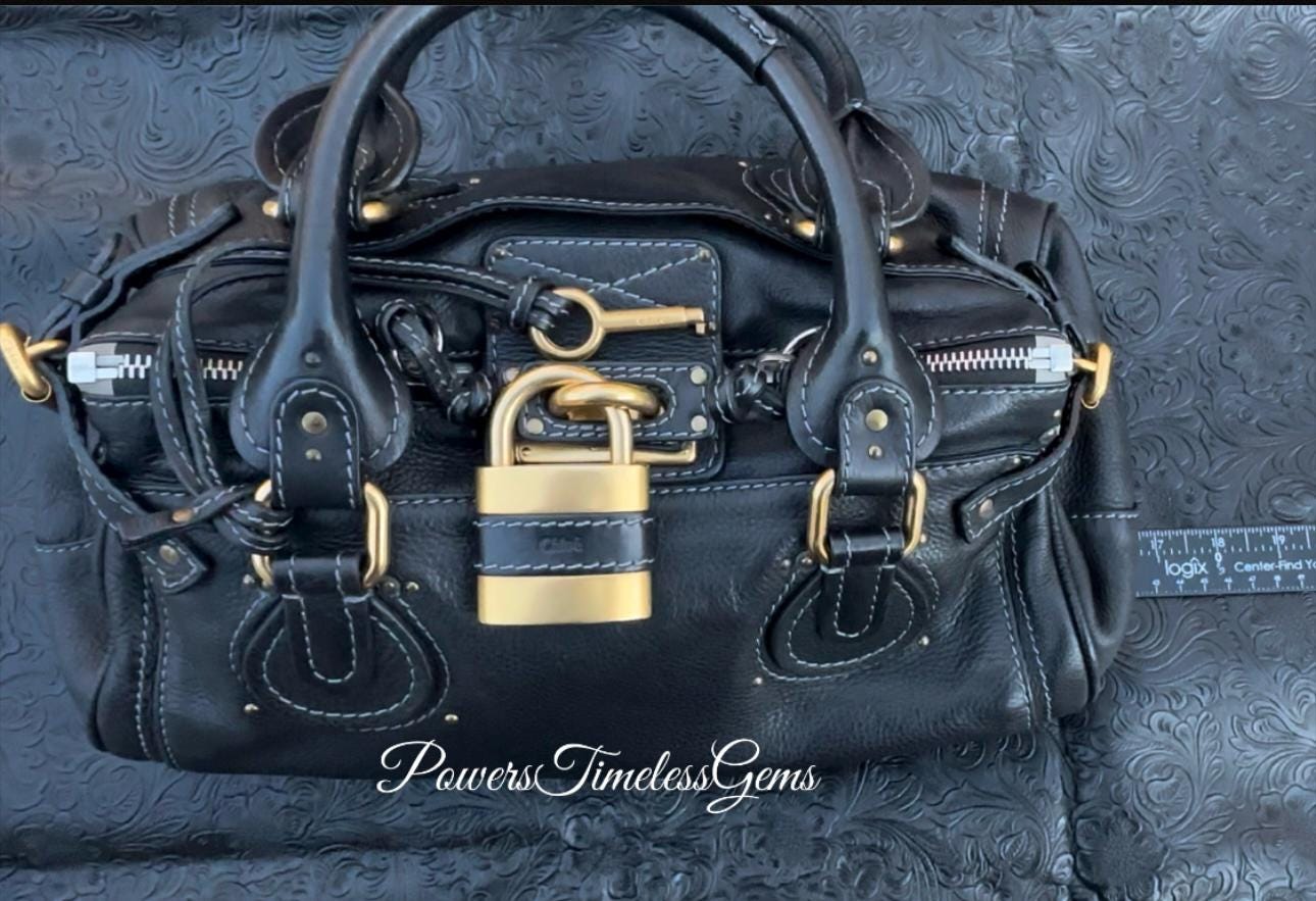 Chloe Paddington Satchel Shoulder/ Medium Handbag/ Black