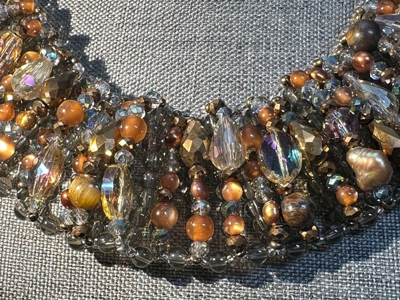 Talbots multicolor Fall choker statement necklace… - image 6