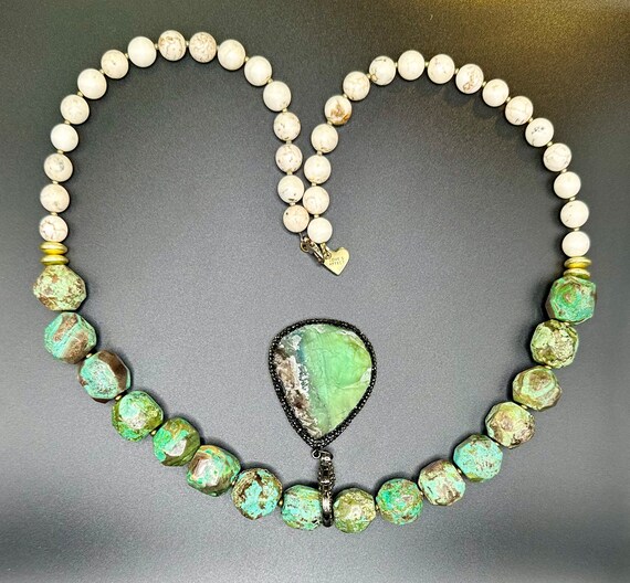 Love affect, statement, necklace, with removable … - image 2