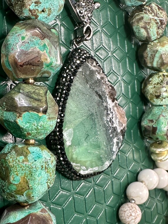 Love affect, statement, necklace, with removable … - image 9