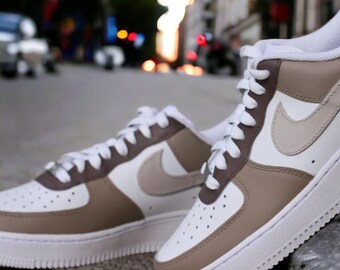 Air Force 1 Three tone Beige,Brown Tones Color Unisex Shoes - Style and Comfort Combined!