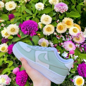 Air Force 1 Sage Green Unisex Shoes - Style and Comfort Combined!