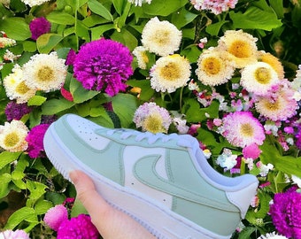 Air Force 1 Sage Green Unisex Shoes - Style and Comfort Combined!