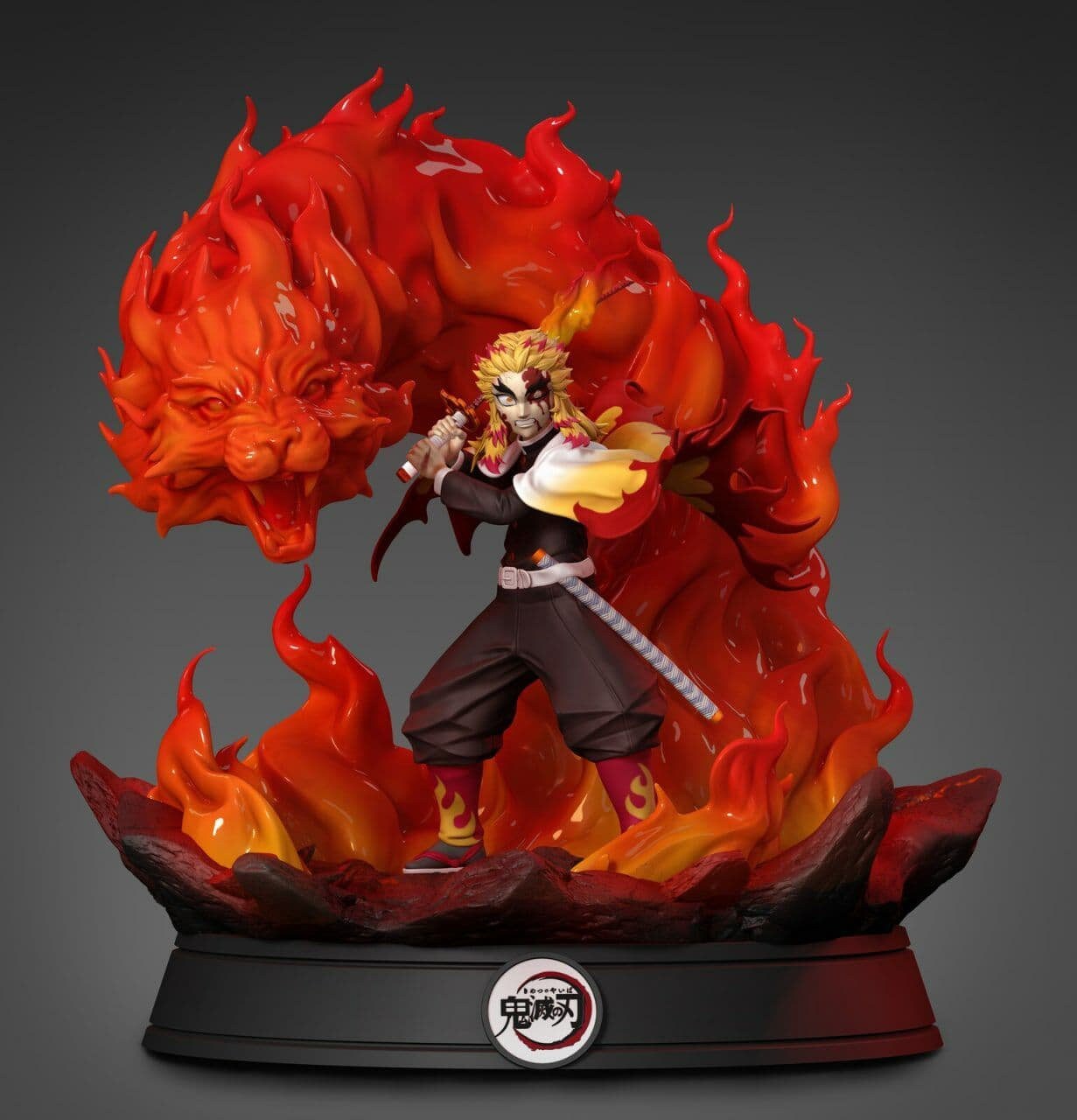 Demon Slayer Rengoku Kyoujurou Fire LED Lamp Action Figures -  Finland