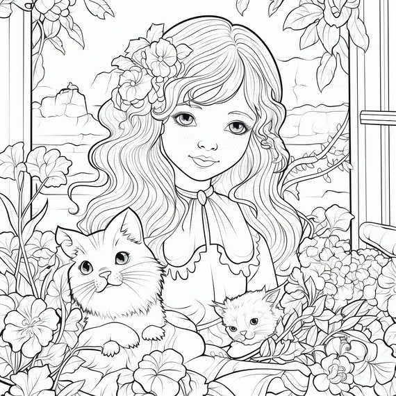 Coloring Page Snow Princess – A Creative Medley