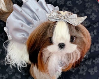 Flower Warm Butterfly Know Pet Hair Clip, Maltese Hair Accessory