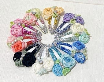 Rose Garden Collection Pet BB Clips with Swarvoski Crystals