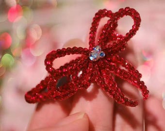 Swarovski Crystal Knot Dog Hair Clip – Lucky Charm Accessory (BB Clip)