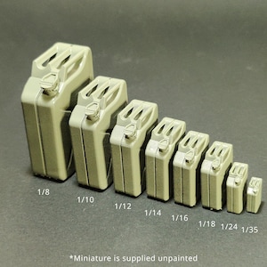 Scale miniature standard 20L (5.3 Gal) Jerrycan