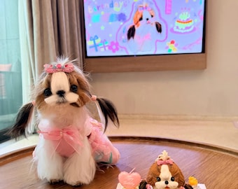 Tulip Sparkle Pet Hair Clip with Swarovski Crystals