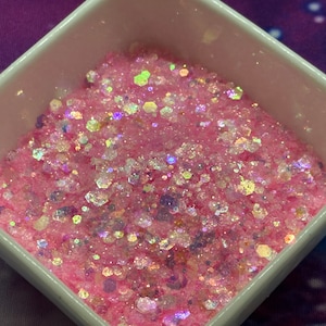 Volans Pastel Pink Chunky Mix Iridescent Glitter