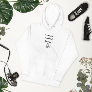 Unisex &quot;professional tail wagger&quot; hoody, dog hoody, funny hoody