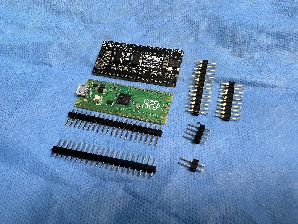 ヒデ Sidkick Pico DAC Commodore 64 and 128 (C64 / C128) MOS SID