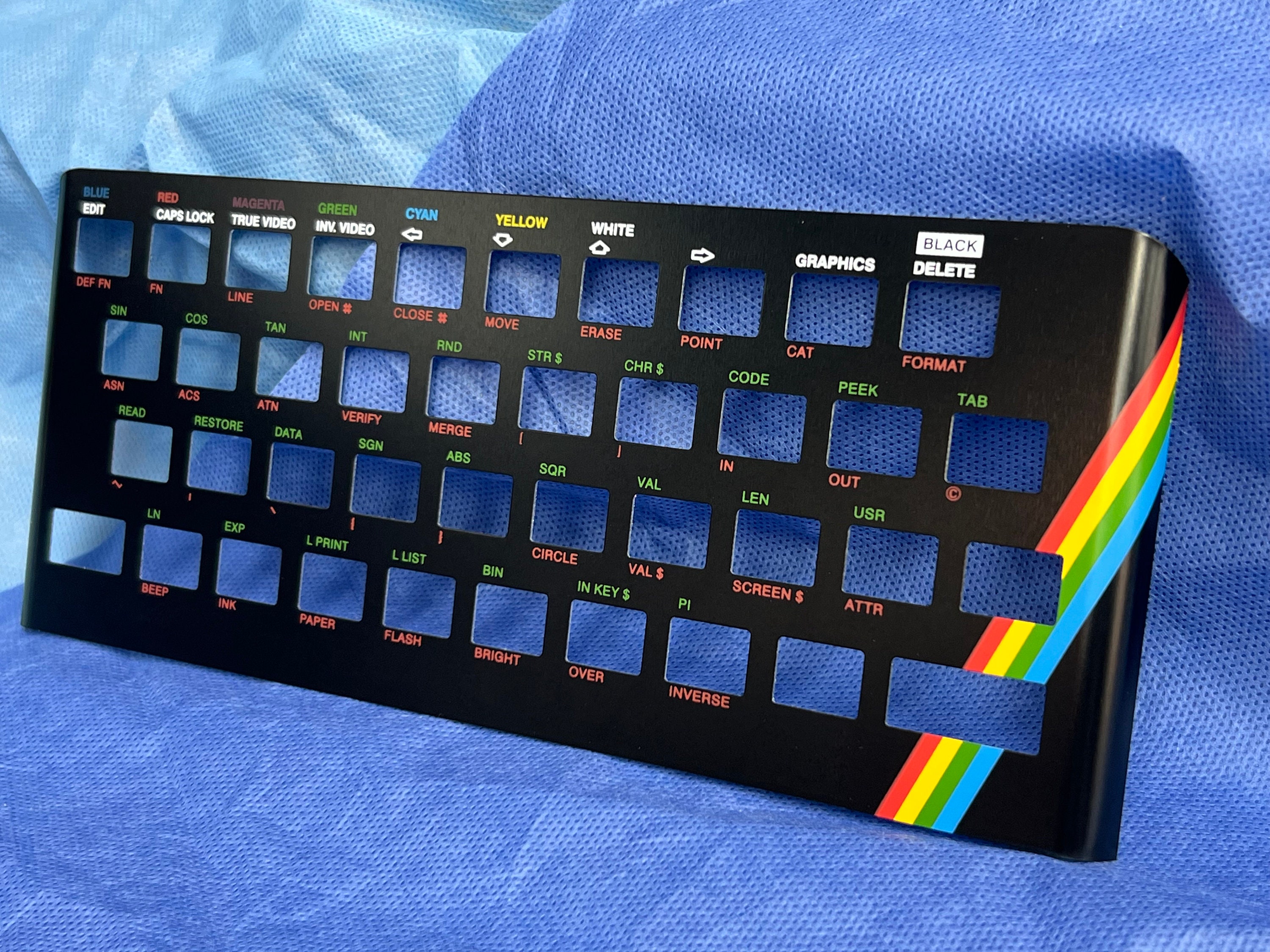 キーボードカバー Sinclair ZX Spectrum 16K / 48K キーボードカバー フェイスプレート