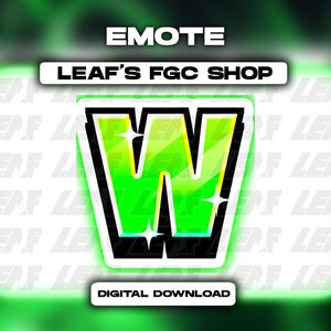 W Static Emote for Twitch & Discord
