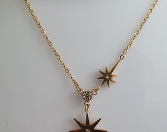 Shine Bright with Our 18K Gold Plated Stainless Steel North Star Necklace