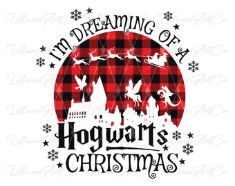 I'm Dreaming of a Christmas PNG I Christmas PNG I Merry Christmas PNG I Magic School Png I Wizard Png I Png File for Cricut I