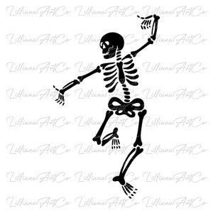 Scheletri danzanti SVG I Halloween SVG I Scheletro Divertente Danza SVG I Scheletro Svg I Halloween Svg I File Cricut I Silhouette cameo