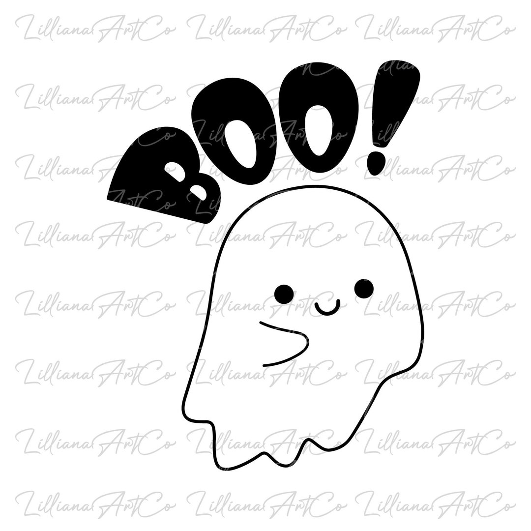 Cute Ghost SVG I Boo SVG I Halloween PNG I Svg for Shirt I Trendy ...