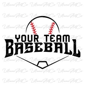 Custom Baseball Team SVG Personalized Svg Team Baseball SVG, Baseball Svg,Baseball Template Svg, Baseball Team Cut File Cricut Silhouette,