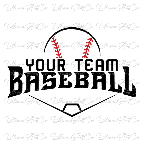 Custom Baseball Team SVG Personalized Svg Team Baseball SVG, Baseball Svg,Baseball Template Svg, Baseball Team Cut File Cricut Silhouette,