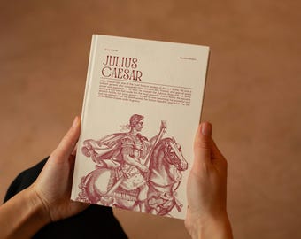 Julius Caesar Hardcover Journal | Classic Rome History Notebook, Roman Empire Motivational & Mindfulness Journal