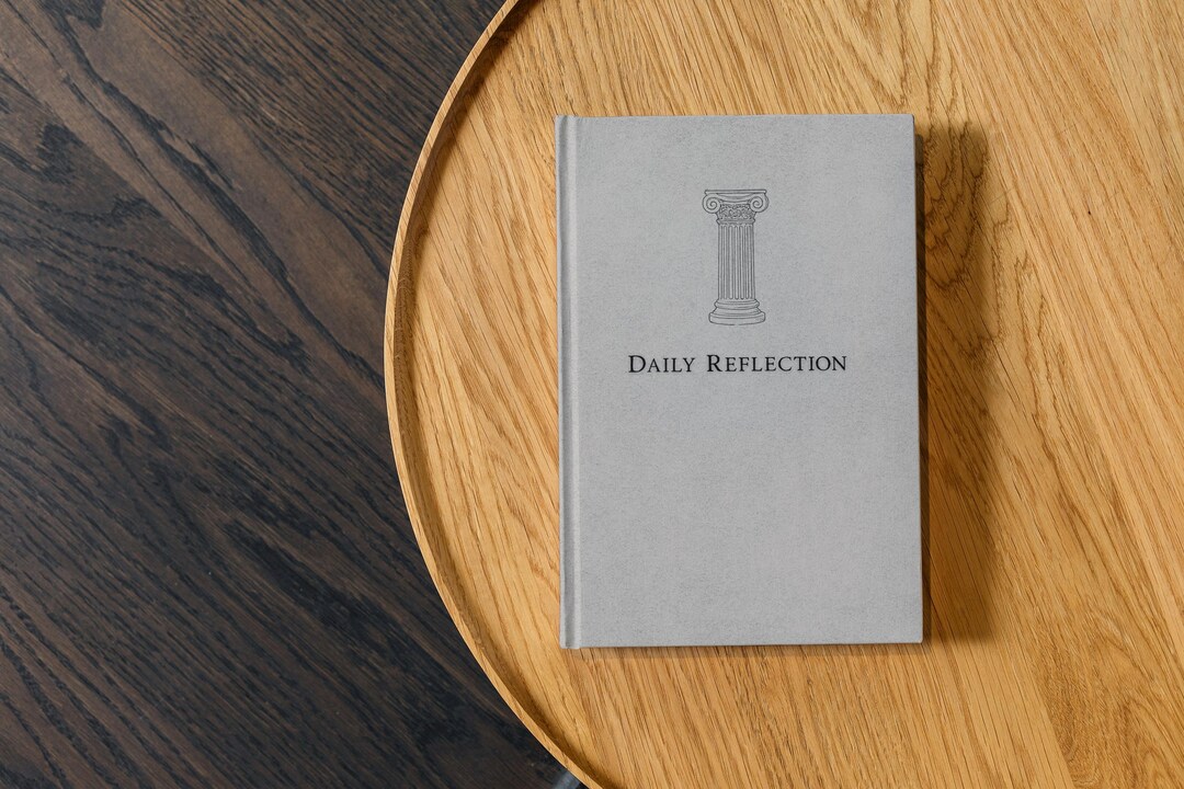Daily Reflection Stoic Journal, Exercise of Stoicism Philosophy Notebook, Memento Mori Cardinal ...
