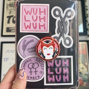 wuhluhwuh vinyl stickers (duo or individual) - wlw/sapphic stickers image 4