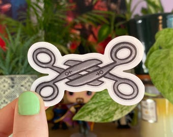 Wlw/Lesbian Scissors vinyl sticker