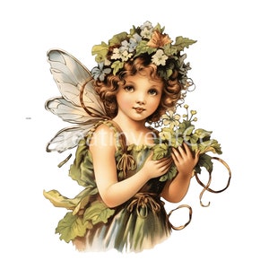 Cute Spring Fairy Girl Clipart Images I PNG Files I PNG Clipart I Sticker Clipart I Fairy Girl Digital Sticker