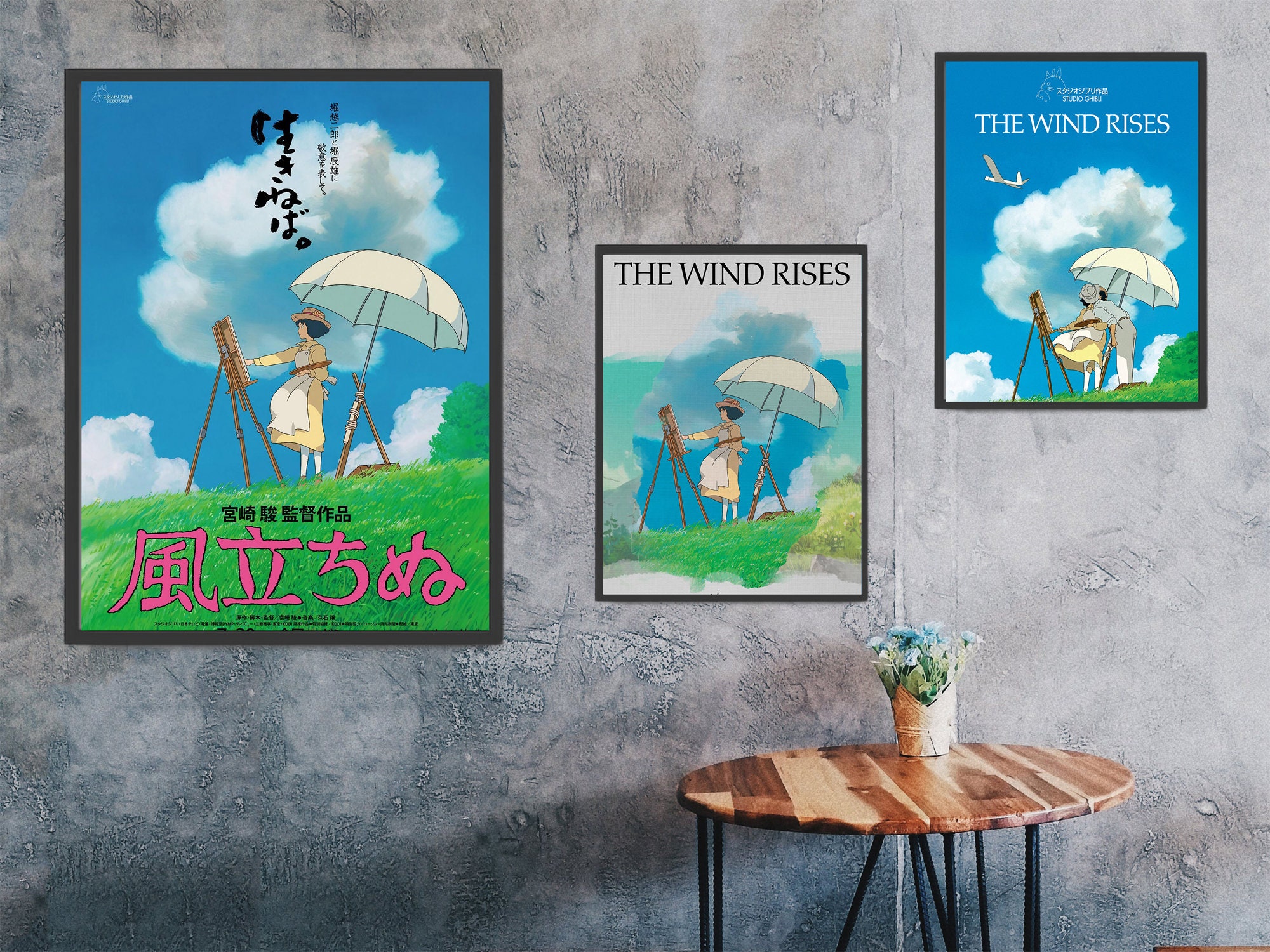 Anime Figure Manga Miyazaki Hayao Wall Art Prints Canvas Painting Decor  Patlabor/Totoro Ghibli Poster For Living Room Home Gift