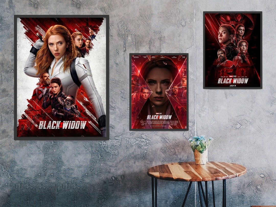 Black Widow Movie Posters Wall Art Unique Customized Poster Gifts ...