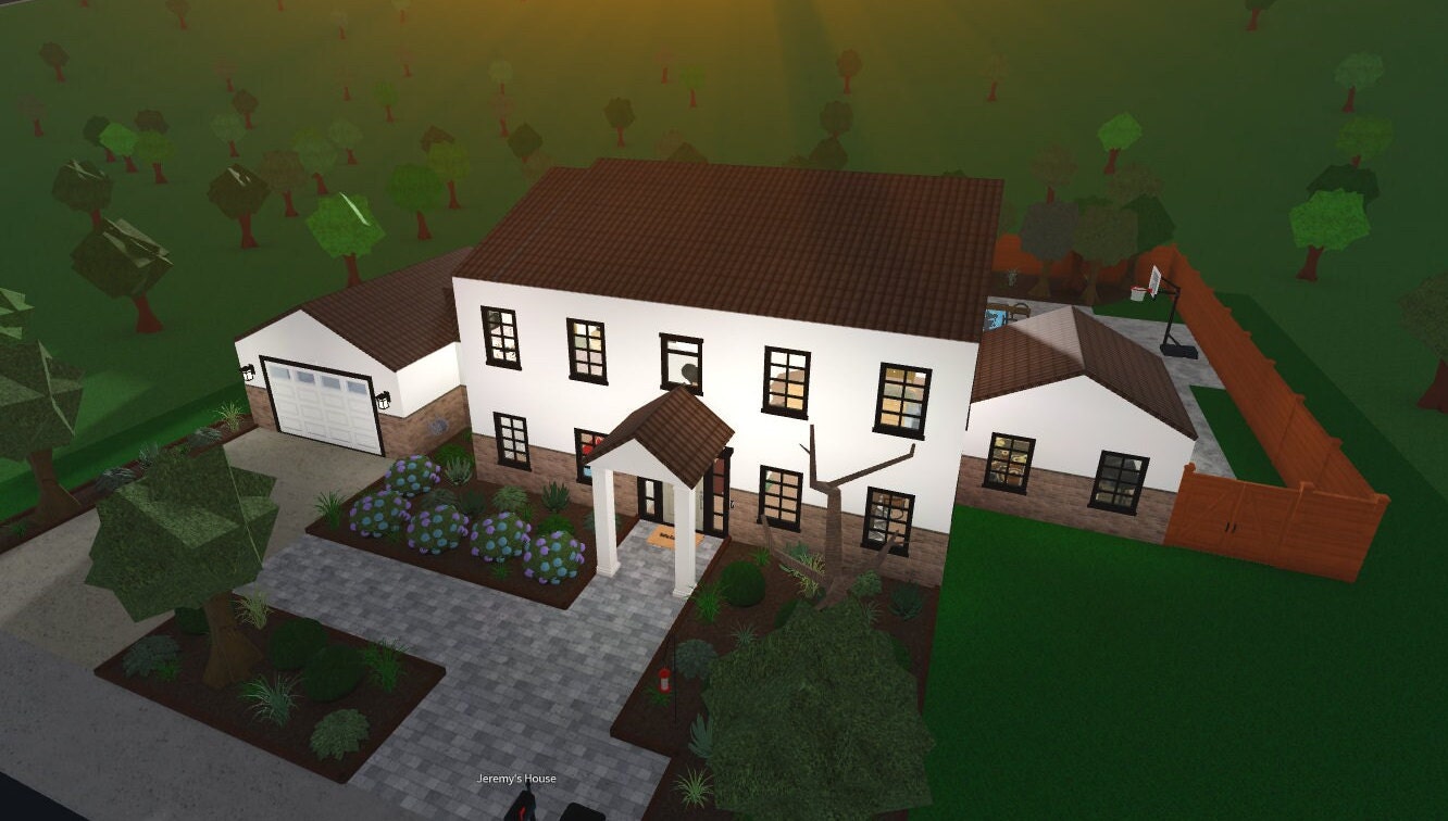 Custom Roblox Bloxburg House Build!- ( Must Have Bloxburg)