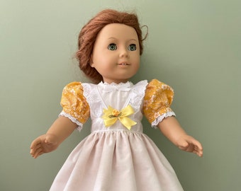 Yellow with white apron